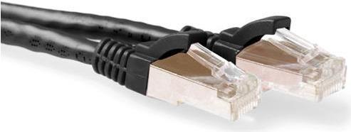 Atti Black 25 metri SFTP CAT6A Patch Cavo senza fine con connettori RJ45. CAT6A S/FTP SNANSless BK 25,00 m (FB6925)