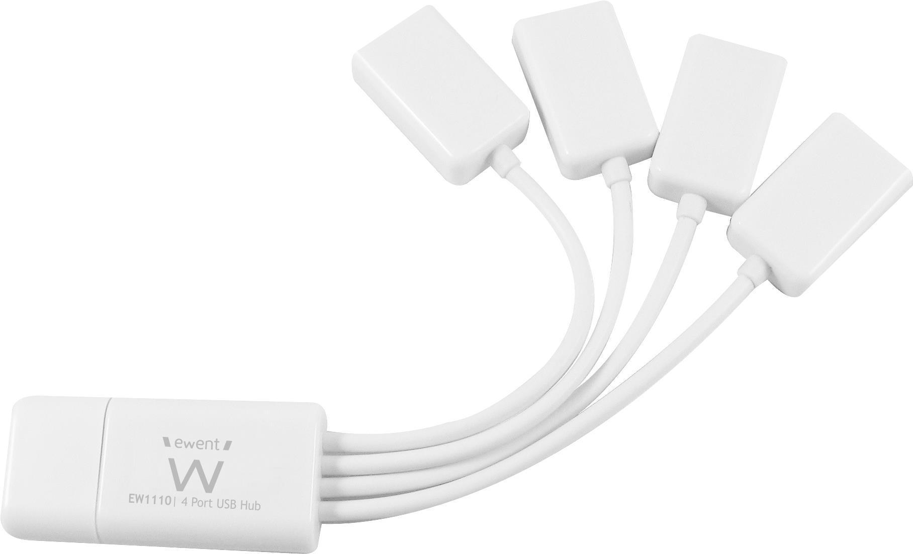 HUB EWENT USB 2.0 4 PORTE FLESSIBILE