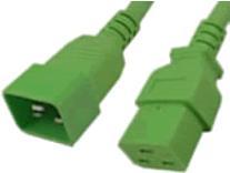 Tecnologia di cavo avanzata C19 - C20 - 300 m Accoppiatore C19 Accoppiatore C20 Cavo di alimentazione verde (AK5099)