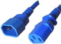 Tecnologia di cavo avanzata C13 - C14 - 120 m Accoppiatore C13 Accoppiatore C14 Cavo di alimentazione blu (AK5109)