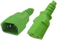 Tecnologia di cavo avanzata C13 - C14 - 180 m Accoppiatore C13 18 m Accoppiatore C14 cavo di alimentazione verde (AK5114)