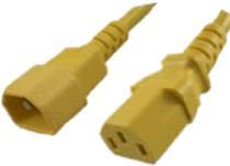 Tecnologia avanzata dei cavi C13 - C14 - 180 m 18 m Accoppiatore C13 Accoppiatore C14 Cavo di alimentazione giallo (AK5118)