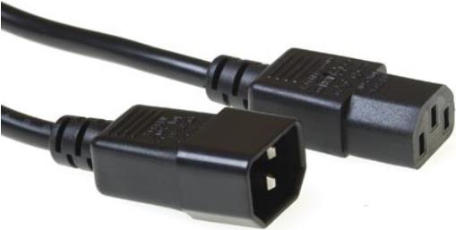 Tecnologia di cavo avanzata C13 - C14 - 70 m 7 m Accoppiatore C13 Accoppiatore C14 Cavo di alimentazione nero (AK5121)