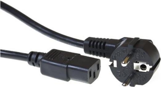 Advanced Cable Technology CEE 7/7 - C13 - Cavo di alimentazione nero con accoppiatore CEE7/7 C13 da 400 m (AK5125)