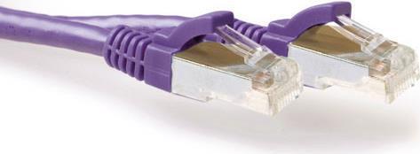 ACT FB8700 cavo di rete Viola 0,5 m Cat6a S/FTP (S-STP)