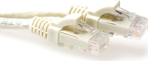 Act Ivory 25 metri U/UTP Cat6 Cavo Patch SNAGLE SNAGLE con connettori RJ45. CAT6 U/UTP SNAGLESS IV 2500m (IS8425)