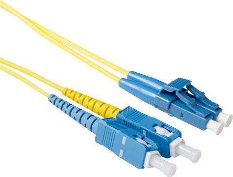 ACT da 10 metri LSZH Singlemode 9/125 OS2 Duplex cavo patch di fibra corta con connettori LC e SC. LC-SC 9/125 DUP Short 10.00m