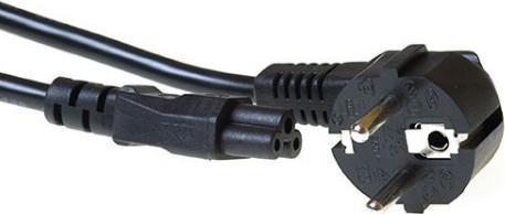 ACT PowerCord Connettore principale CEE7/7 volte (angolato) - C5 Black 7,00 m. Mentire: 7 m PowerCord Schuko -C5 BLK 7,00m (AK5
