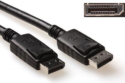 ACT 50 cm Cavo DisplayPort maschio - maschio, pin di alimentazione 20 collegato .. più lungo: porta di visualizzazione 0,5 m c