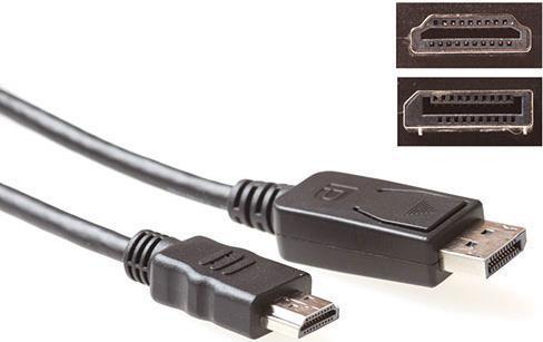 ACT Cavo di conversione DisplayPort maschio in hdmi -a maschio 0,50 m. Mente: 0,5 m DP maschio - HDMI Un maschio 0,50 m (AK3987)