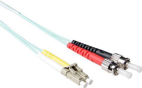 ACT 5 metri LSZH MULTIMODE 50/125 Duplex cavo patch di fibra OM3 con connettori LC e ST. LC-ST 50/125 OM3 DUPLEX 5,00M (RL7605)