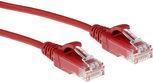 ACT rosso 5 metri LSZH U/UTP Cat6 Datacenter Slimline Patch Cavo con connettori RJ45 Cat6 U/UTP Slimline Rd 5.00m (DC9505)