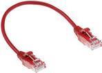 Act Red 0,25 metri LSZH U/UTP Cat6 Datacenter Slimline Patch Cavo con connettori RJ45 Cat6 U/UTP Slimline RD 0,25 m (DC9552)
