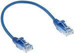 Act Blue 2 metri LSZH U/UTP Cat6 Datacenter Slimline Patch Cavo con connettori RJ45 Cat6 U/UTP Slimline BU 2,00m (DC9602)
