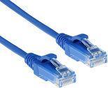 Act Blue 0,25 metri LSZH U/UTP Cat6 Datacenter Slimline Patch Cavo con connettori RJ45 Cat6 U/UTP Slimline BU 0,25 m (DC9652)