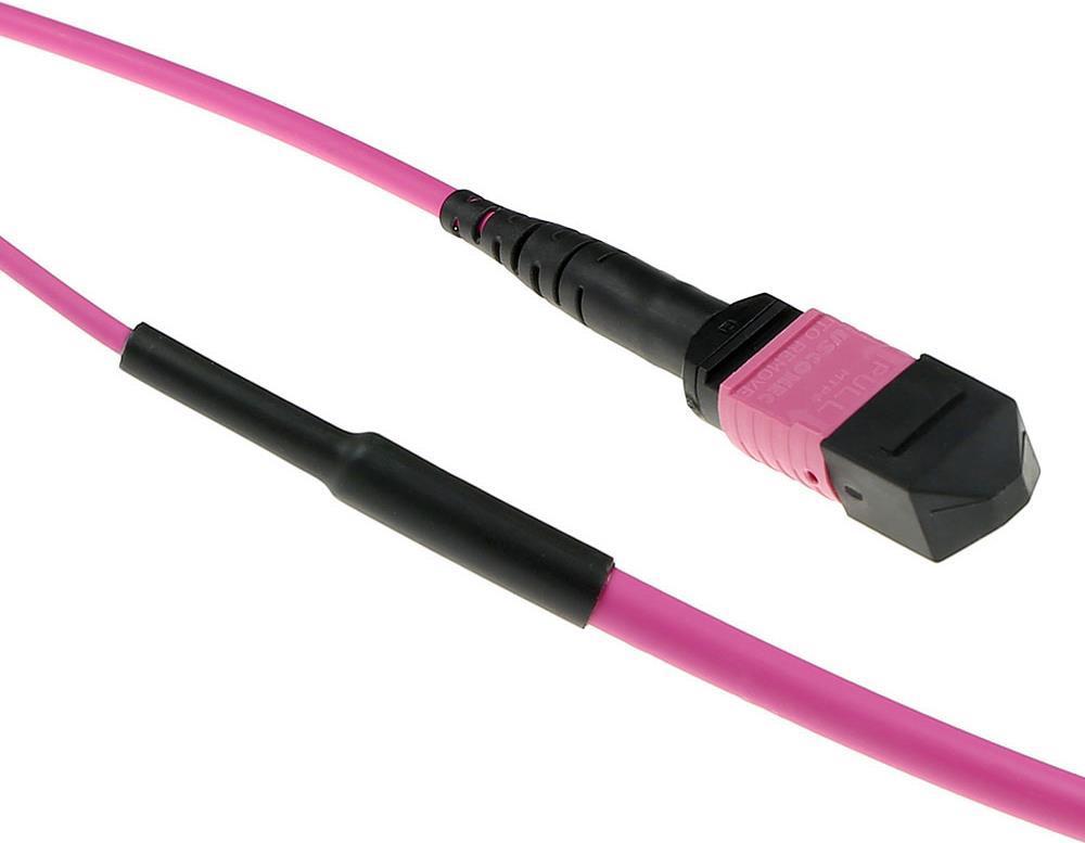 Cavo trunk in fibra multimodale ACT da 25 metri 50/125 OM4(OM3) polarità B con connettori femmina MTP/MPO 25M MTP(F) 50/125 OM