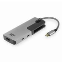 ACT AC7021 Adattatore femmina da USB-C a HDMI con pass-through PD, 4K, USB-A, porta USB-C, adattatore