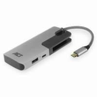 ACT AC7052 Porta USB-C Hub 3 con lettore di schede e pass through PD