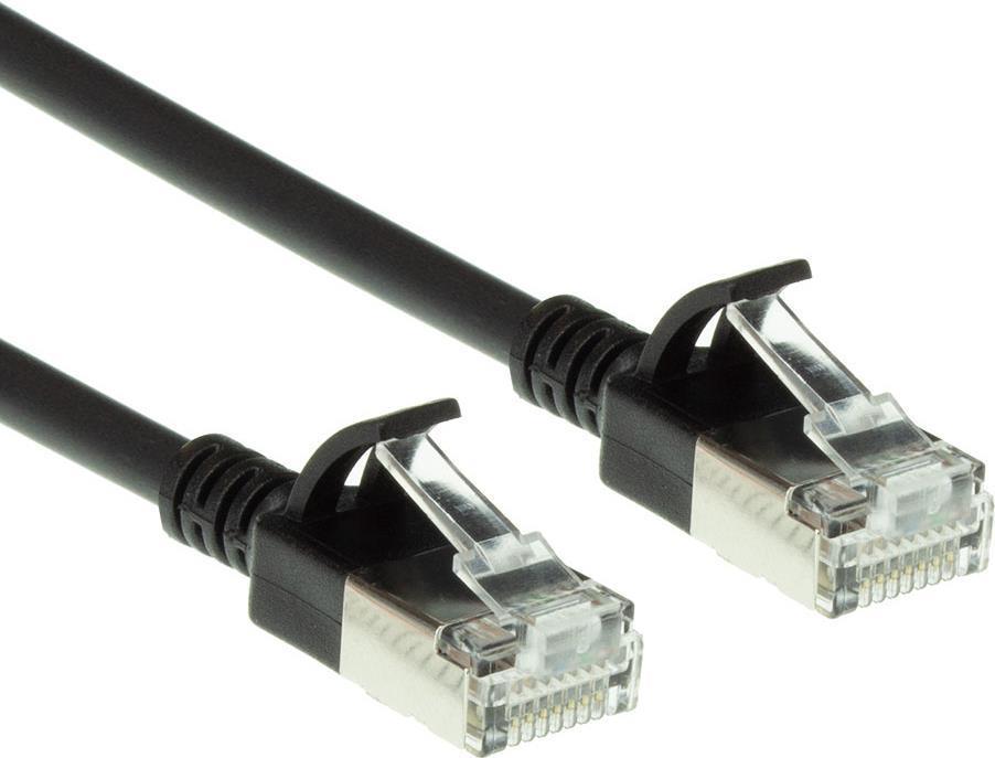ACT DC7902 cavo di rete Nero 2 m Cat6a U/FTP (STP)