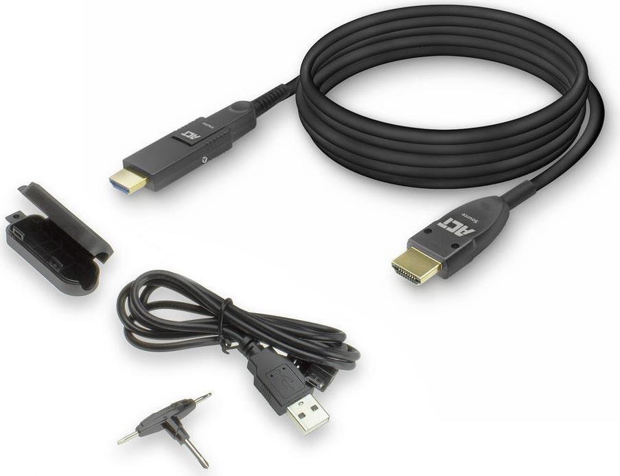 ACT 40 metri HDMI High Speed ​​4K Cavo ottico attivo con connettore di dettaglio HDMI-A maschio-HDMI-A maschio (AK4105)