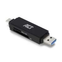 ACT AC6375 heugenkaartlezer USB 3.2 Gen 1 (3.1 Gen 1) Nero