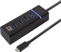 Hub di interfaccia ACT AC6415 USB 3.2 Gen 1 (3.1 Gen 1) Type-C 5000 Mbit/s Nero