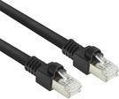 Cavo patch flessibile PUR antigroviglio S/FTPCat.7 ACT nero da 20 metri con connettori RJ45 (conforme a CAT6A) (FB8520)
