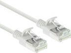 ACT bianco 0,25 metri LSZH U/FTP CAT6A Datacenter Slimline Patch Cavo SNAGLESS con connettori RJ45 (DC6952)