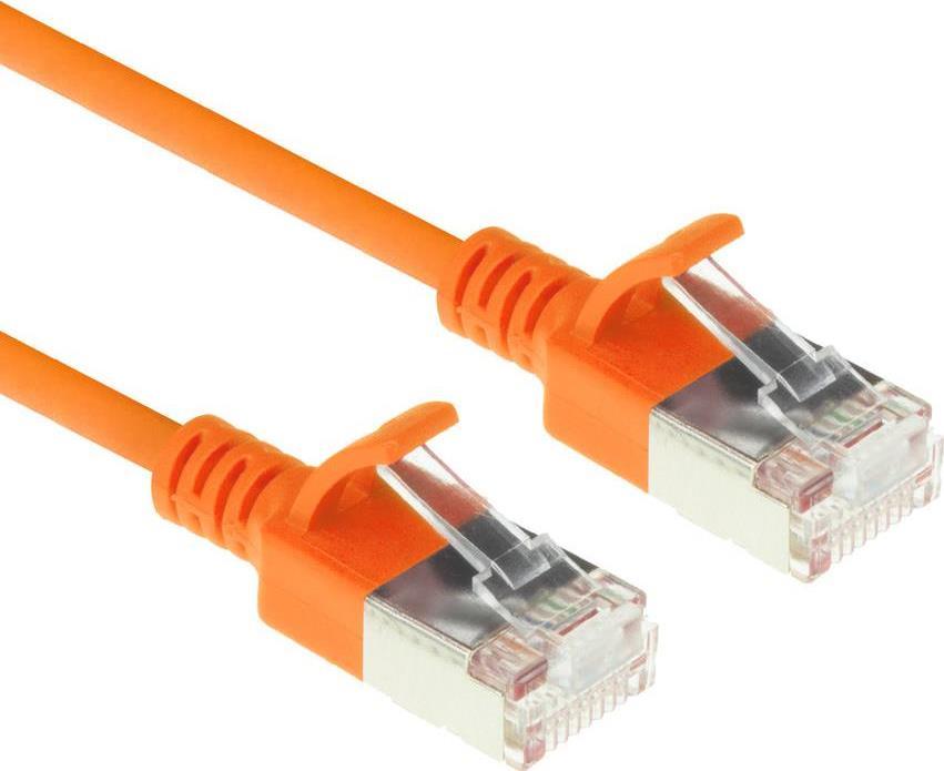 Act Orange 3 metri LSZH U/FTP Cat6A Datacenter Slimline Patch Cavo SNAGless con connettori RJ45 (DC7103)