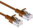 Act Brown 10 metri LSZH U/FTP CAT6A Datacenter Slimline Patch Cavo SNAGLE SNAGLESS con connettori RJ45 (DC7210)