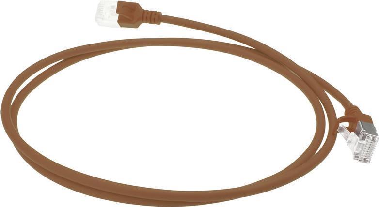 Act Brown 1,5 metri LSZH U/FTP CAT6A Datacenter Slimline Patch Cavo SNAGLESS con connettori RJ45 (DC7251)