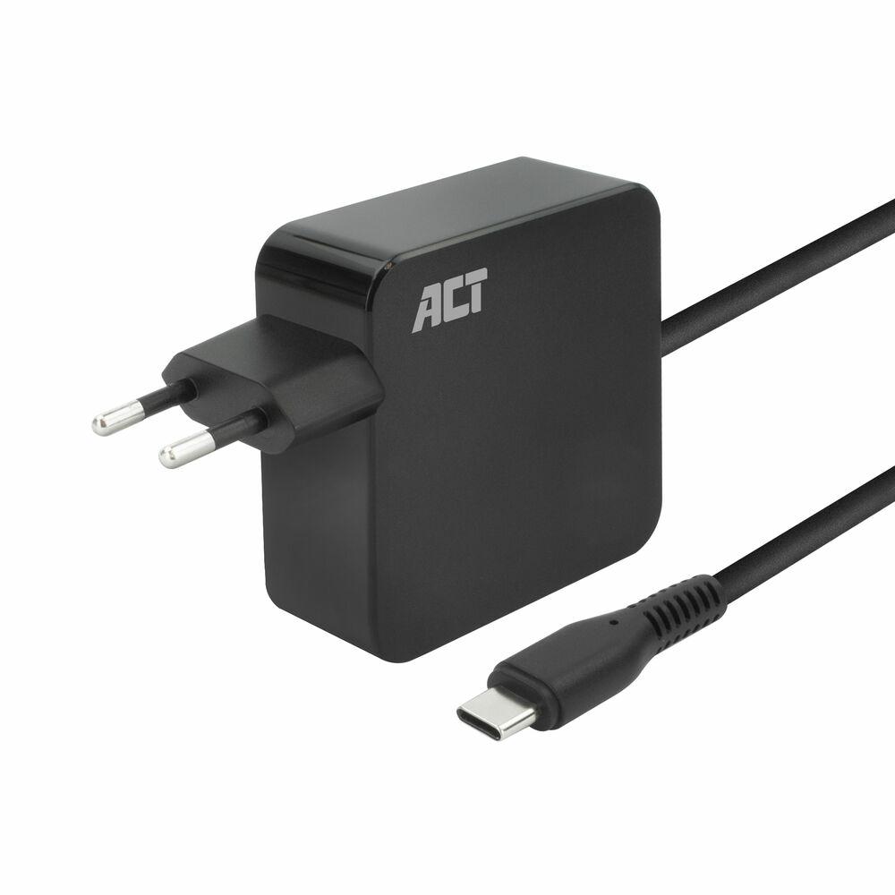 ACT AC2010 Caricabatterie per dispositivi mobili Computer portatile, Smartphone, Tablet Nero AC Ricarica rapida Interno