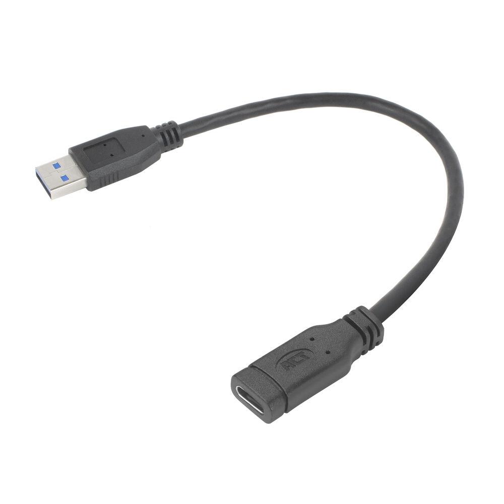 ACT AC7460 cavo USB USB 3.2 Gen 1 (3.1 Gen 1) 0,2 m USB A USB C Nero