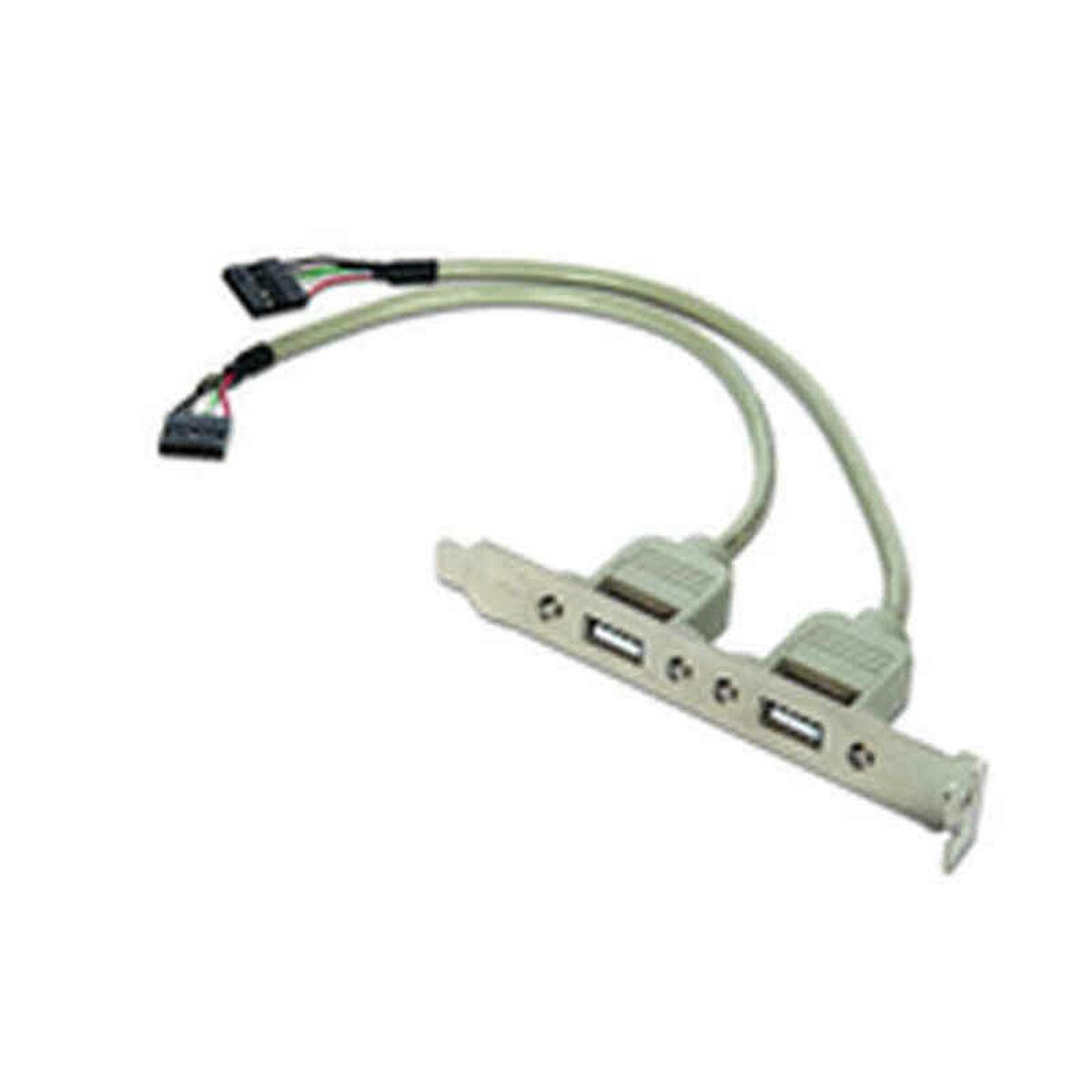 Pannello connettore USB CableXpert Dual CCUSBRECEPTACLE