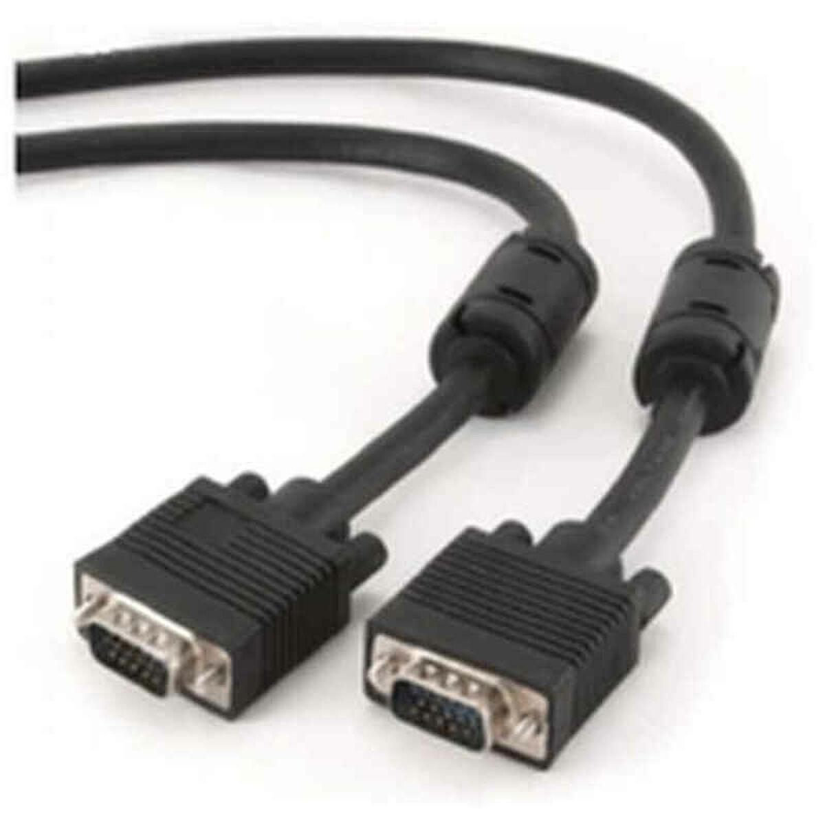 CableXpert Cavo VGA a doppia schermatura con ferrite 5m nero CC-PPVGA-5M-B