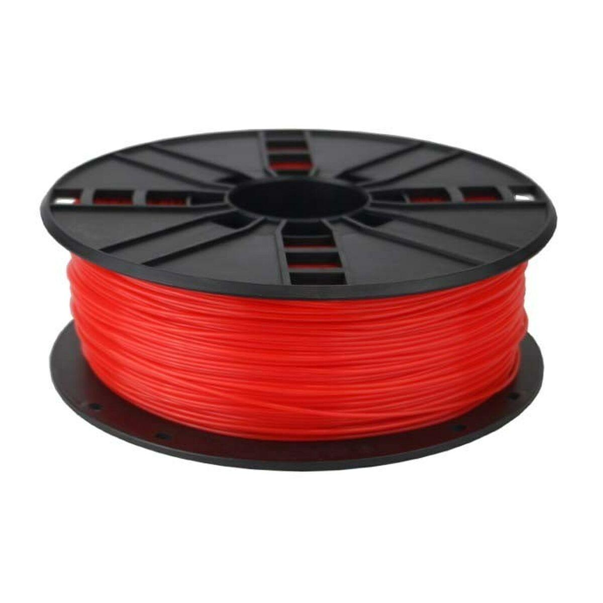Filamento Gembird PLA rosso fluorescente 175 mm 1 kg 3DP-PLA1.75-01-FR