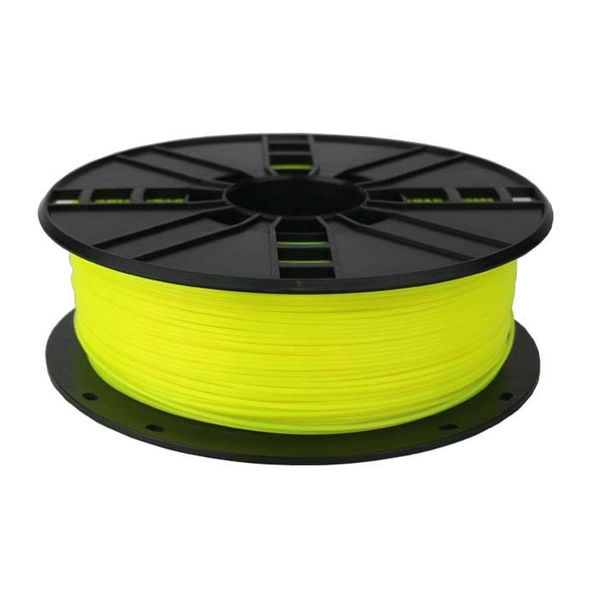 Gembird3 cassetta filamento PLA giallo fluorescente 1.75mm 1kg narrow sp 3DP-PLA.175-01-FY