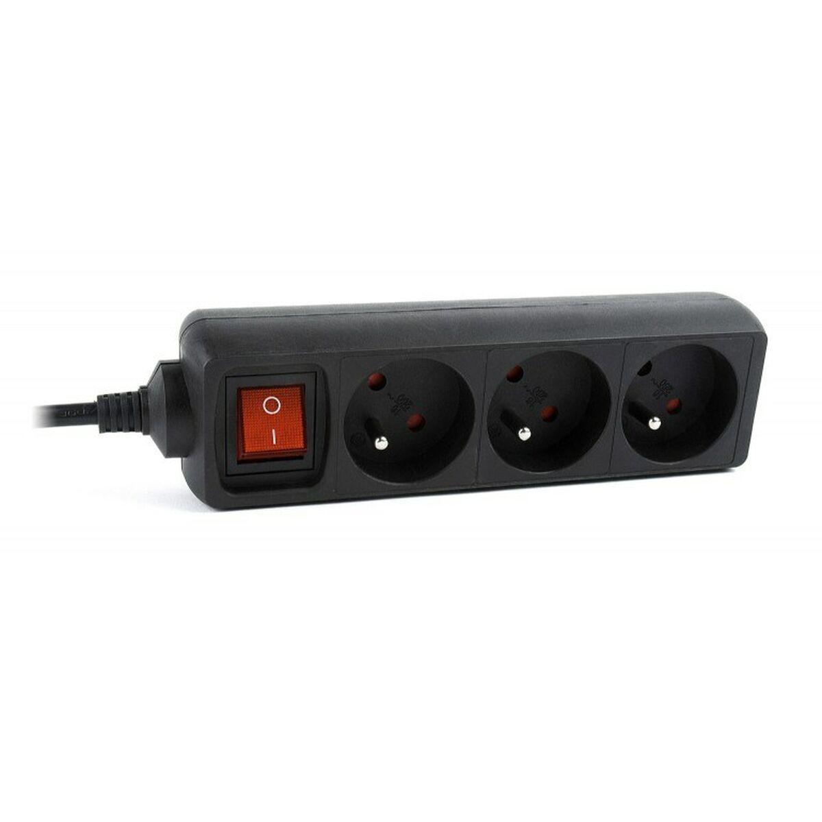 Protezione contro le sovratensioni EnerGenie 3 prese AC 230 V 0,6 m Nero EG-PSU3F-01