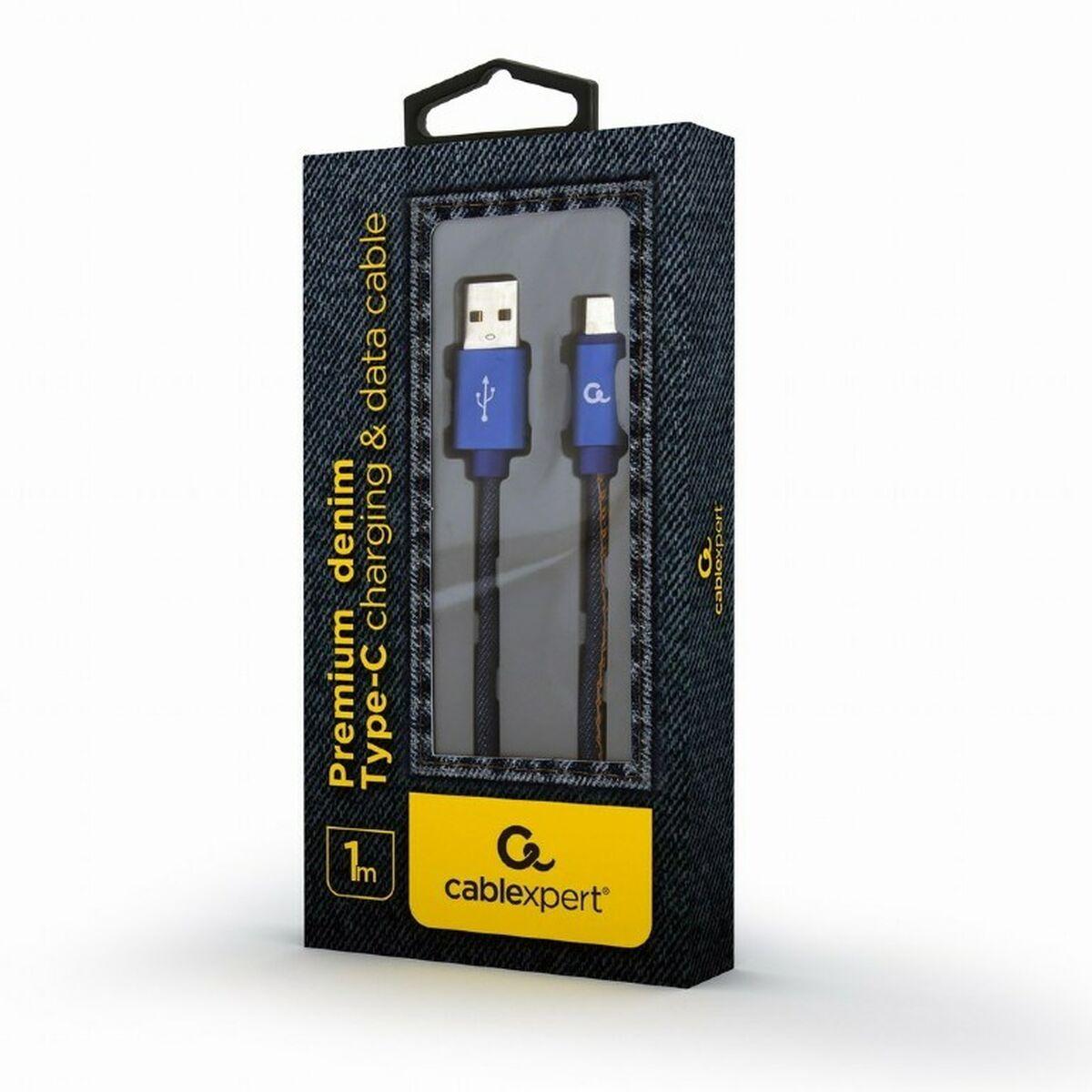 Cablexpert 1 m - USB A - USB C - USB 2.0 - 480 Mbit/s - Blu CC-USB2J-AMCM-1M-BL