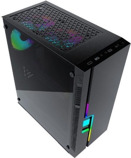 Custodia per computer Gembird Fornax 2000 - Striscia a LED RGB RGB Vel posteriore con colore regolare