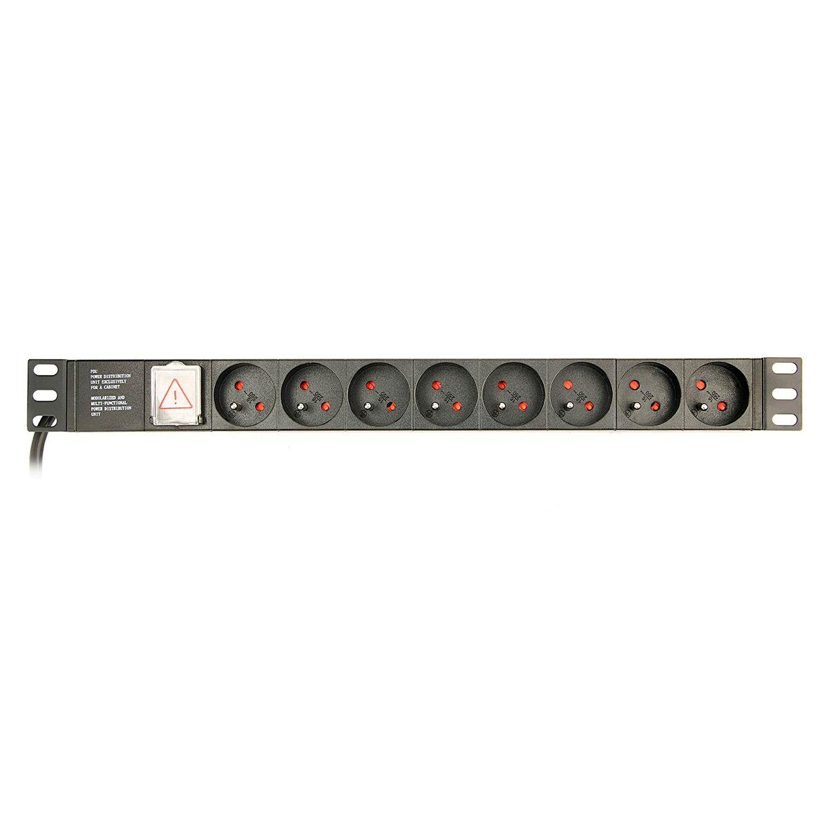 UnitÃƒÂ  di distribuzione dell'alimentazione (PDU) EnerGenie 8 porte 1U 16A C14 3m EG-PDU-014-F