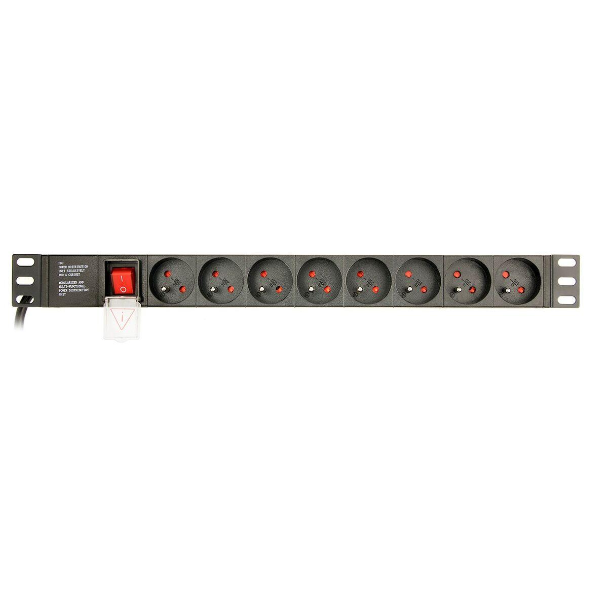 UnitÃƒÂ  di distribuzione dell'alimentazione (PDU) EnerGenie 8 porte 1U 16A C14 3m EG-PDU-014-F