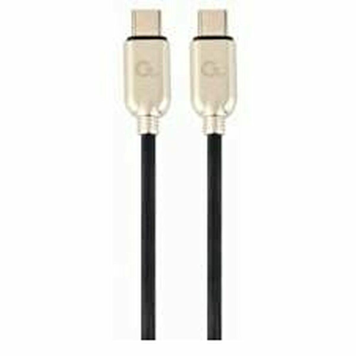 CableXpert 60 W Type-C cavo di ricarica e dati 1 m, nero - CC-USB2PD60-CMCM-1M