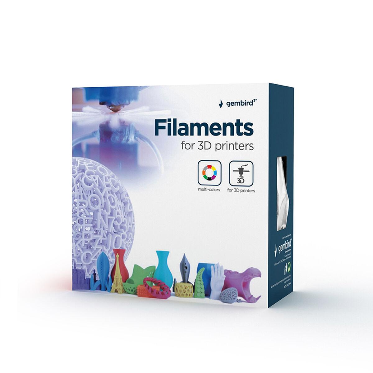 Filamento PLA Gembird3 3D Drucker 1,75 mm 200 gr. Nero 3DP-PLA1.75GE-01-BK