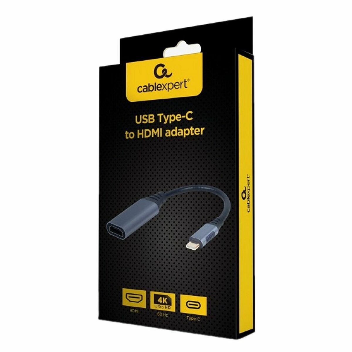 Adattatore display CableXpert da USB tipo C a HDMI, grigio siderale - A-USB3C-HDMI-01