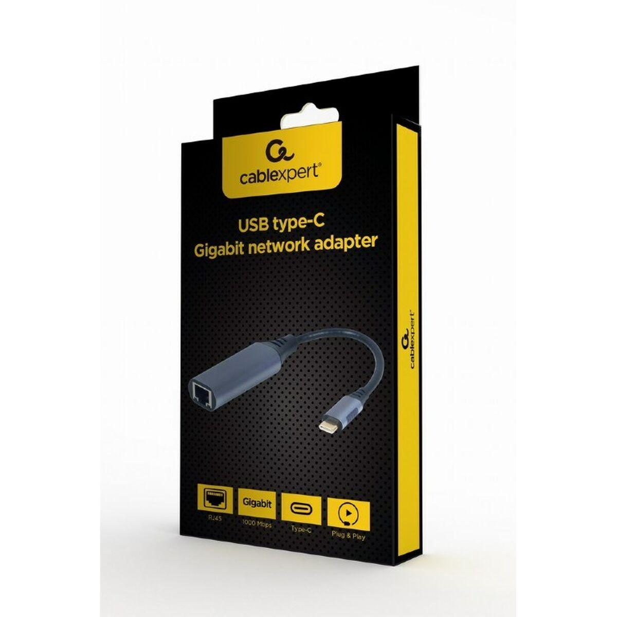 Adattatore da connettore USB-C CableXpert a LAN Gigabit Ethernet - A-USB3C-LAN-01