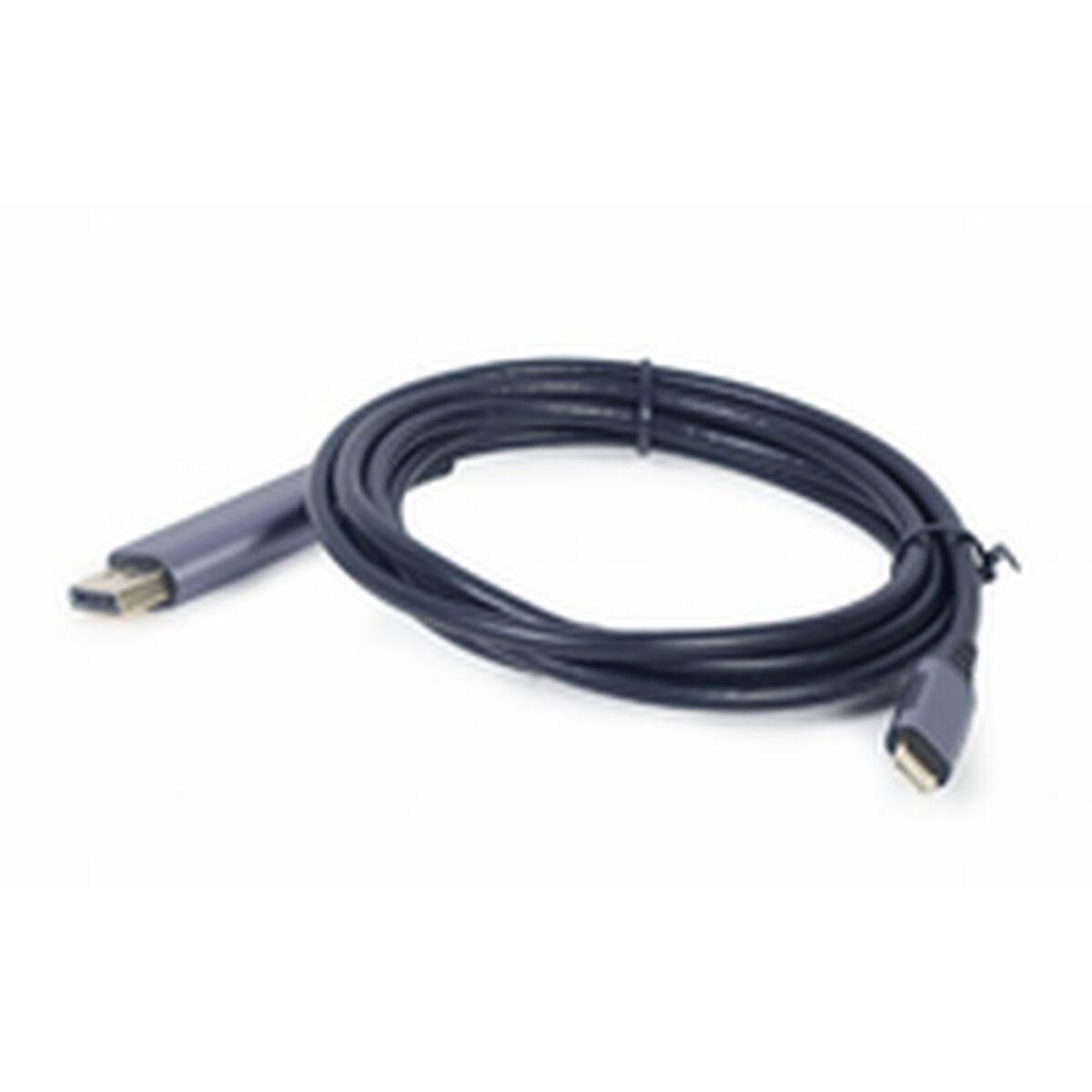 Adattatore DisplayPort USB Type-C CableXpert, grigio, 1,8 m - CC-USB3C-DPF-01-6