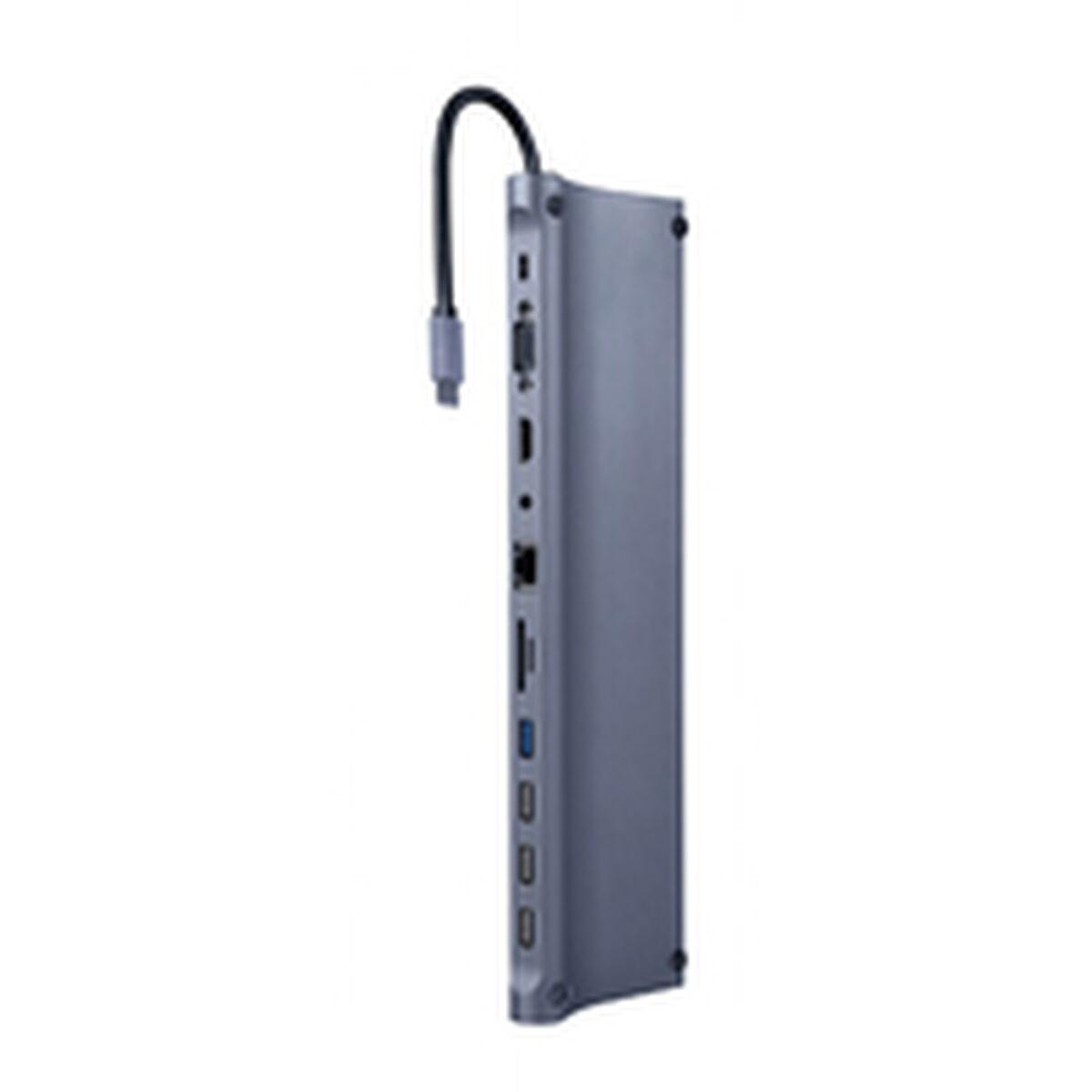 Gembird USB Tipo C Adattatore multiporta 11in1 Hub USB HDMI A-CM-COMBO11-01