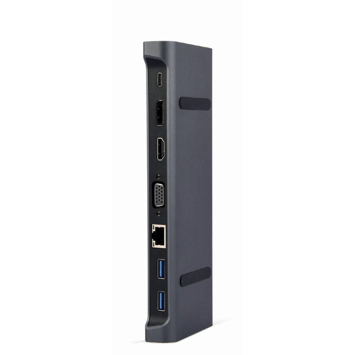 Adattatore combinato USB Type-C CableXpert (Hub HDMI PD LAN) - A-CM-COMBO9-02