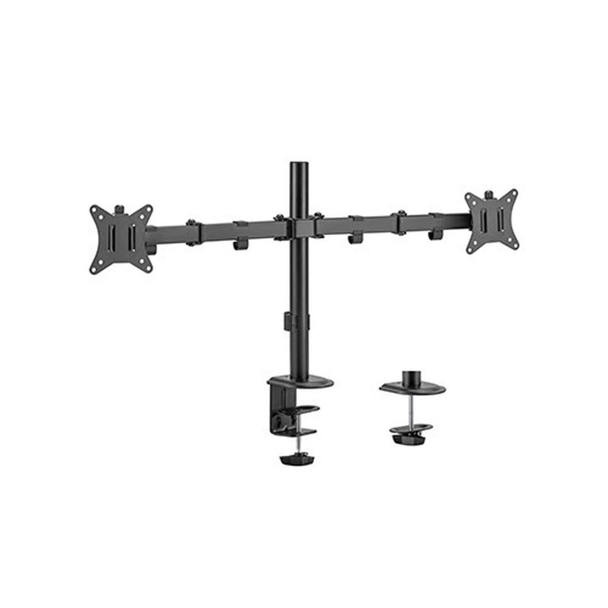 Braccio da tavolo regolabile per 2 espositori Gembird 17"-32" fino a 9 kg MA-D2-01